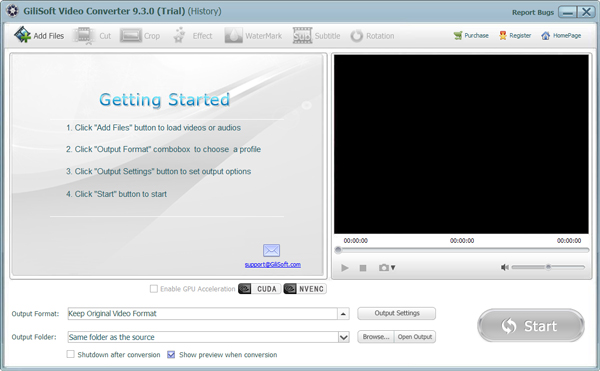 GiliSoft Video Converter(Ƶת) V10.6.0.0 Ӣİ