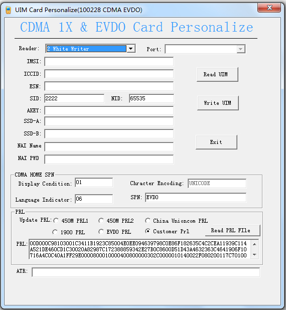 UIM(UIM Card Personalize) V1.0 Ӣɫ
