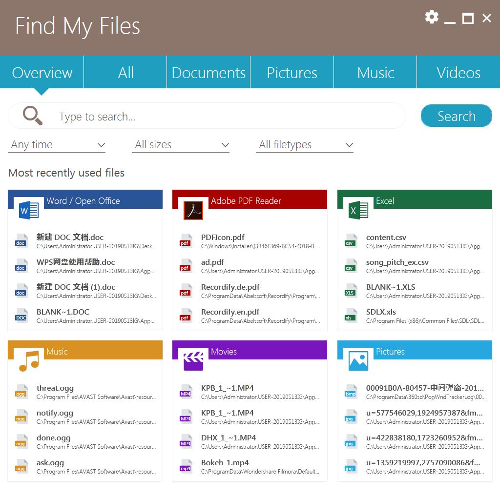 Abelssoft Find My Files 2019(ļ) V1.06.154 Ӣİװ