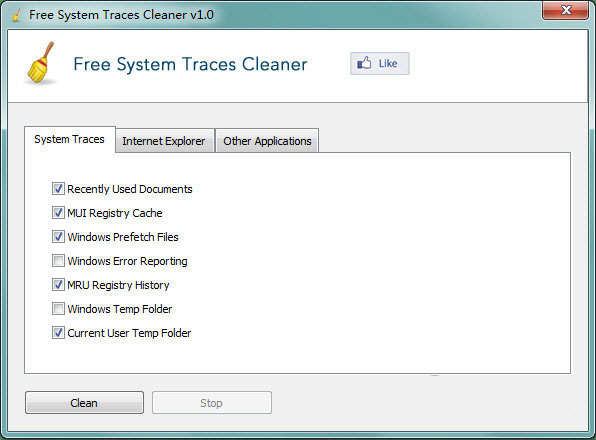 Free System Traces Cleaner