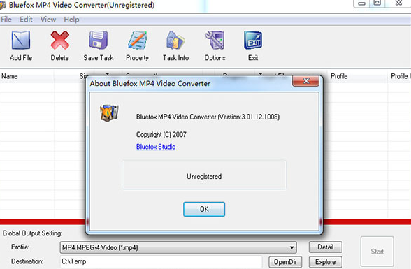 Bluefox MP4 Video Converter
