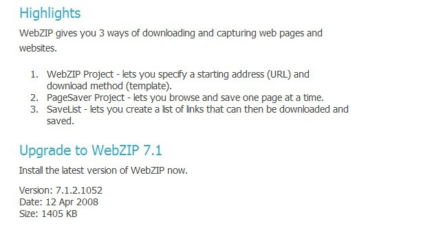 WebZIP