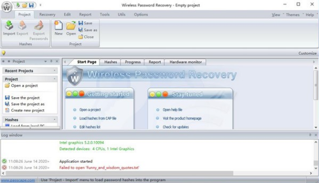 PasScape Wireless Password Recovery