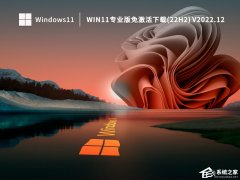 Win11全新系統22H2專業版鏡像下載(永久激活)
