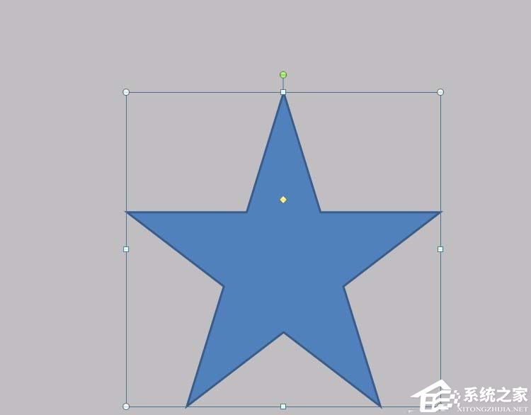PPT绘制立体的透明五角星效果的详细步骤